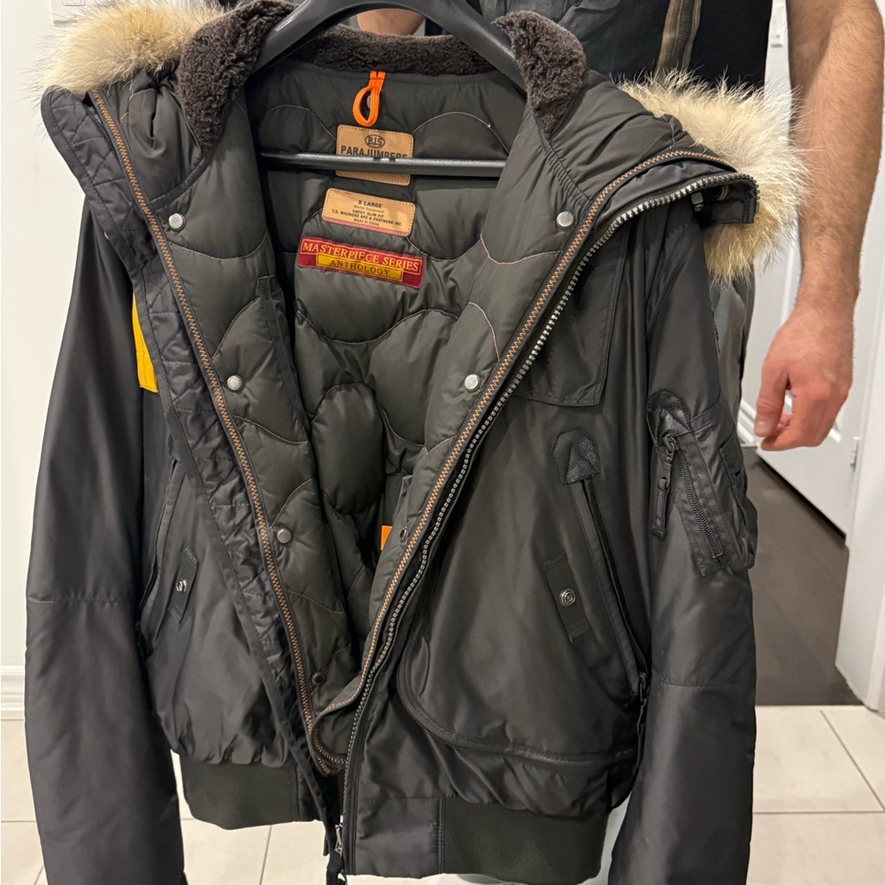 Parajumpers Masterpiece Series Men's Dark Gray Puffer Jacket